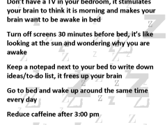 Nine ways to get better sleep