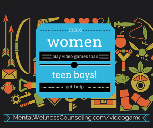 video game addiction women teens