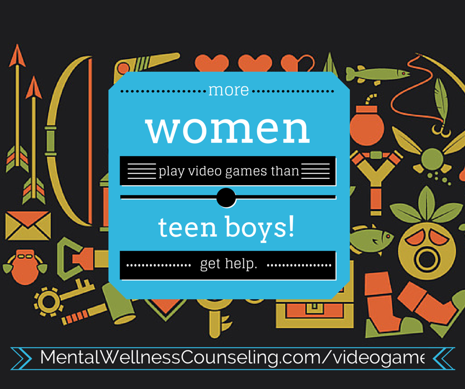 video game addiction women teens